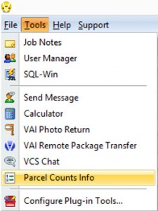 Parcel Counts Info in CAMAvision
